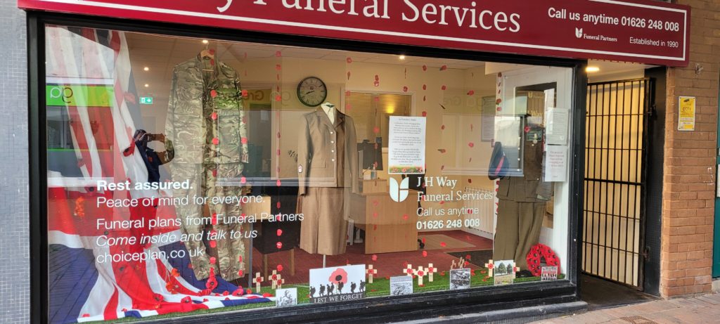 Remembrance window display