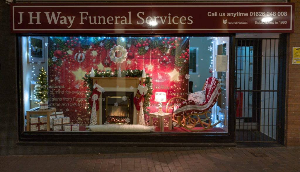 xmas window display