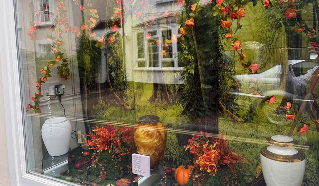 J H Way's window display.